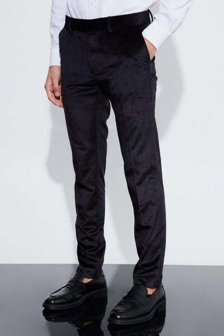 Velours Skinny Fit Pantalons