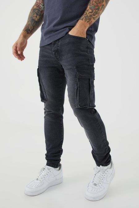 Stretch Cargo Skinny Jeans