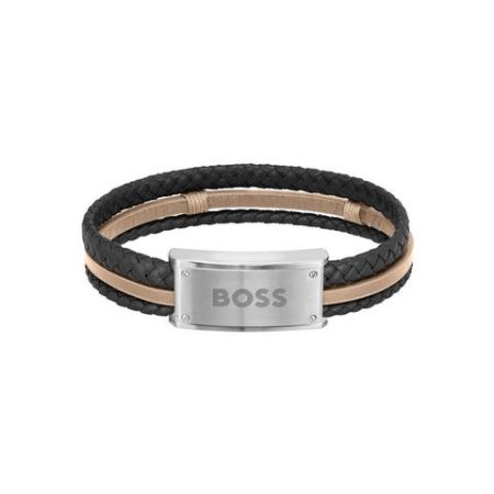 Boss Armband Sieraden roestvrij staal armbanden leren armband GALEN