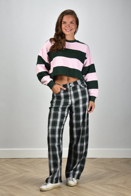 JOHNY broek Carl B check 2 green white