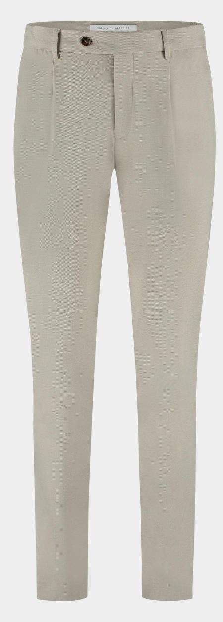 Born With Appetite Chino Grijs Pedro Jersey Pants 25104PE89/190 pebble