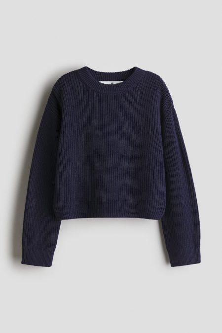 H & M - Trui van katoenmix - Blauw