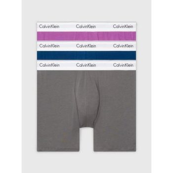 Calvin Klein Boxershort BOXER BRIEF 3PK met langere pijpen & logo-elastische tailleband (3 stuks)