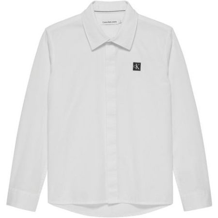 Calvin Klein Overhemd met lange mouwen CEREMONY POPLIN SHIRT voor kinderen tot 16 jaar