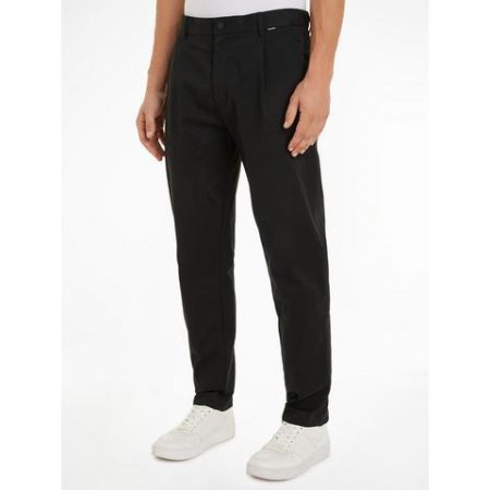 Calvin Klein Pantalon met vouw MODERN TWILL TAPERED PLEAT PANTS