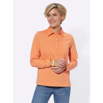 Casual Looks Poloshirt met lange mouwen Poloshirt (1-delig)