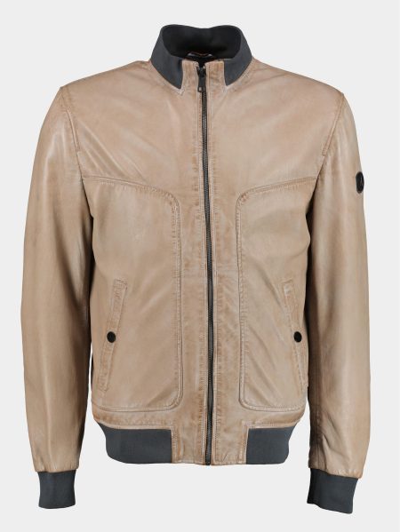 Donders 1860 Lederen jack Beige Leather Jacket 52359/350