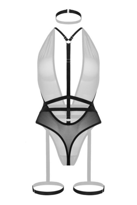 Open kruis Body Gwen - Zwart