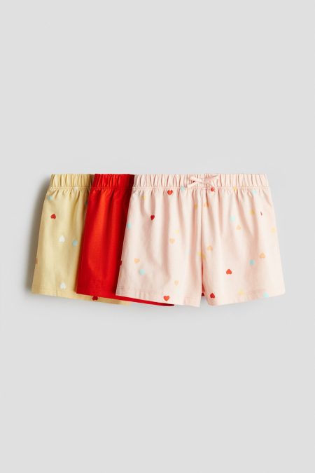 H & M - Set van 3 katoenen shorts - Oranje