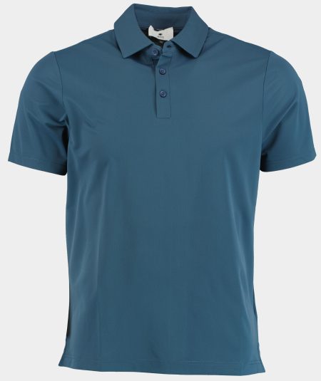 Bos Polo korte mouw Blauw Polo technisch 2915425/215 Denim