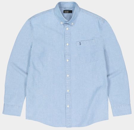 Butcher of Blue Casual hemd lange mouw Blauw Aidan Chambray Shirt M2514035/836