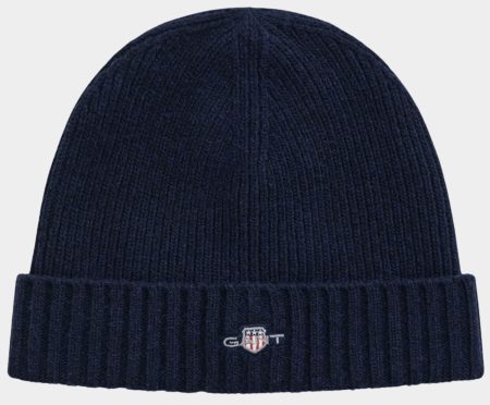 Gant Muts Blauw Unisex. Shield Wool Beanie 9910023/410