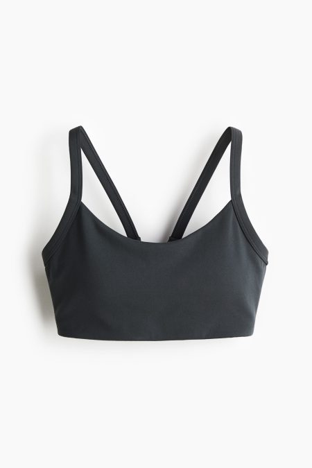H & M - Sport-bh met SoftMove™ - Medium Support - Grijs