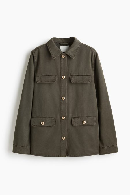 H & M - Twill utilityjack - Groen