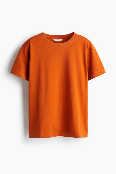 H & M - Oversized katoenen T-shirt - Orange