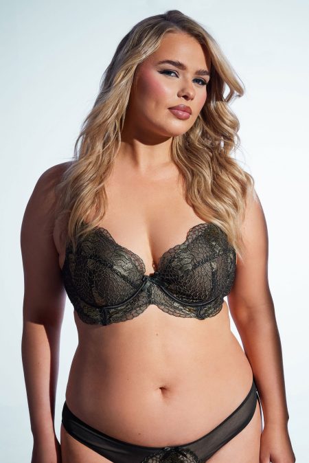 Playful Promises Pandora Bh Van Kant Met Beugel In Zwart/Goud