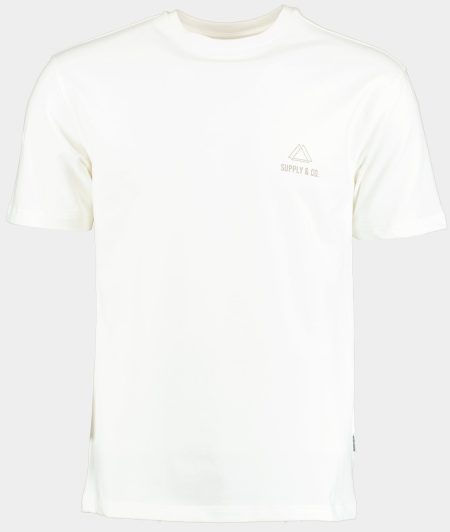 Supply & Co. T-shirt korte mouw Wit Newton T-shirt Backprint 25108NE05/100 white