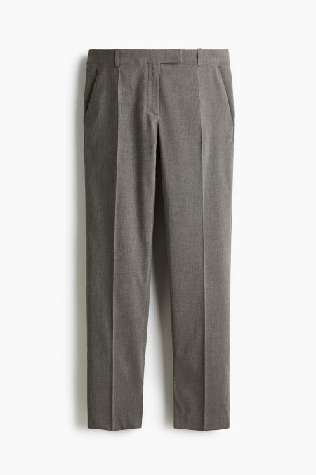 H & M - Broek met splitjes - Grijs