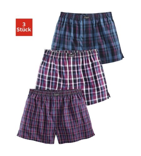 le jogger® Geweven boxershort van puur katoen (set