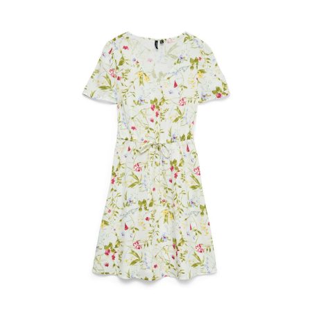 Vero Moda Mini-jurk VMEASY JOY SS SHORT DRESS WVN GA