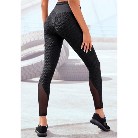 vivance active Functionele legging met honingraatdesign en meshinzet