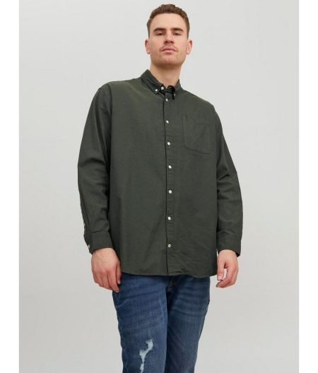 Jack & Jones PlusSize Overhemd met lange mouwen JJ JJEOXFORD SHIRT L/S