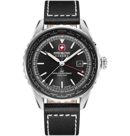 Swiss Military Hanowa Kwartshorloge AFTERBURN GMT Horloge