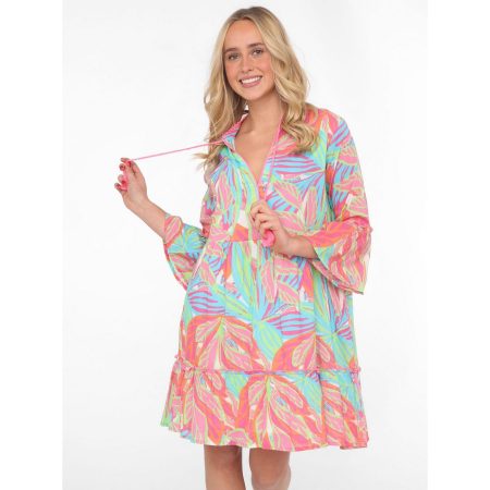 Zwillingsherz Zomerjurk Power Farben met franjes