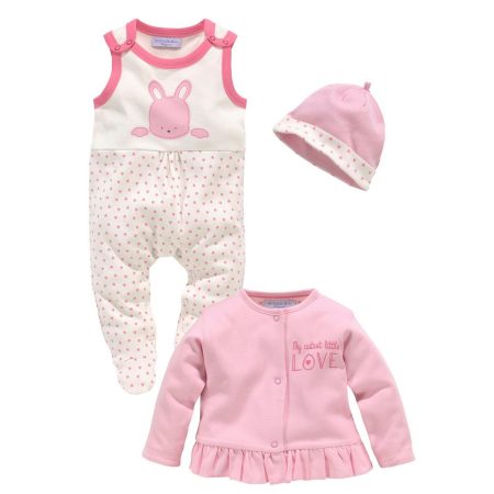 KIDSWORLD Romper jasje en muts 3-delig baby-set