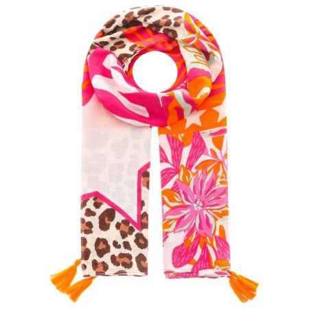 Zwillingsherz Modieuze sjaal Sjaal "Patroonmix" met franjes