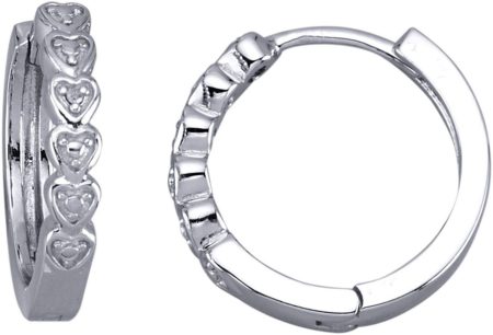 Firetti Paar creolen Sieraad Geschenk zilver 925 Oorsieraden Oorbellen Hartjes