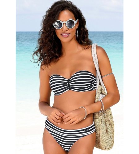 Venice Beach Bandeau-bikinitop Summer met aangerimpeld midden