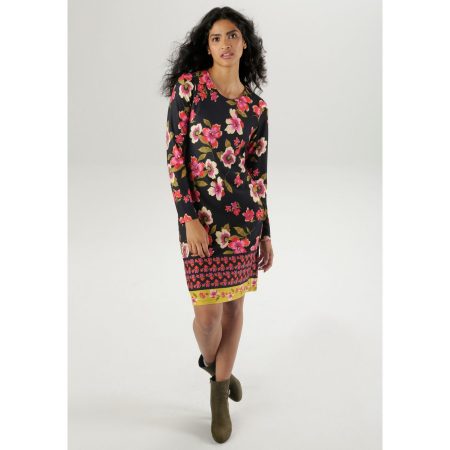 Aniston SELECTED Mini-jurk met gedrukte rand