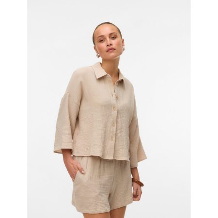 Vero Moda Overhemdblouse VMNATALI CROP SHIRT WVN NOOS