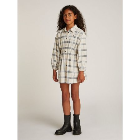 Tommy Hilfiger Jurk met overhemdkraag CORDUROY CHECK SHIRT DRESS LS
