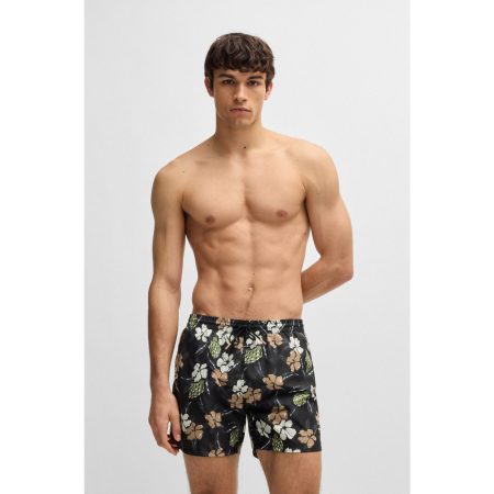 BOSS Zwemshort Piranha met kleurrijke all-over print