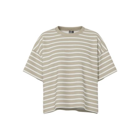 pieces Sweatshirt PCCHILLI SUMMER 2/4 SWEAT STRIPE NOOS BC