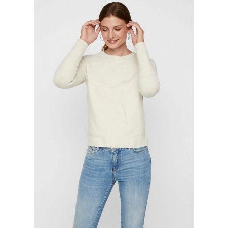 Vero Moda Trui met ronde hals VMDOFFY in gemêleerde look