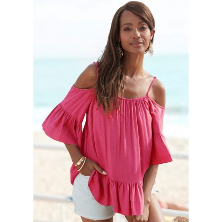 Buffalo Blouse zonder sluiting van geweven viscose