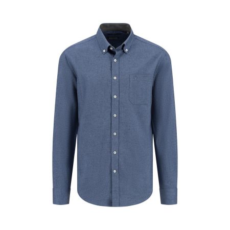 FYNCH-HATTON Overhemd met lange mouwen met geborduurd logo