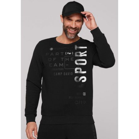 CAMP DAVID Sweatshirt met belettering