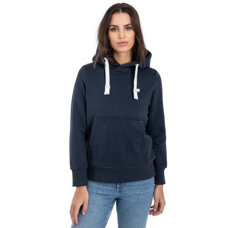 DEPROC Active Hoodie HildaCMYK II WOMEN zachte fleecejack met kangoeroezak