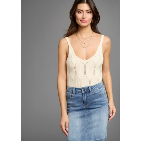 Laura Scott Gebreide top in modieus ajour breipatroon