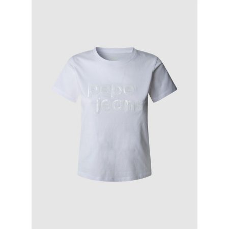 Pepe Jeans T-shirt ARIA met ton-in-ton paillettenversiering