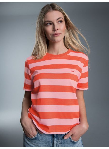 Trigema T-shirt TRIGEMA Heavy oversized shirt met streepjespatroon (1-delig)