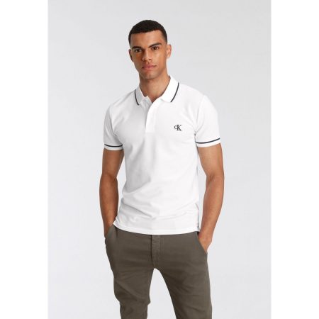 Calvin Klein Poloshirt TIPPING SLIM POLO met logo merklabel