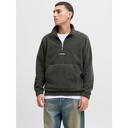 Jack & Jones Sweatshirt JJSOHO HALFZIP FLEECE