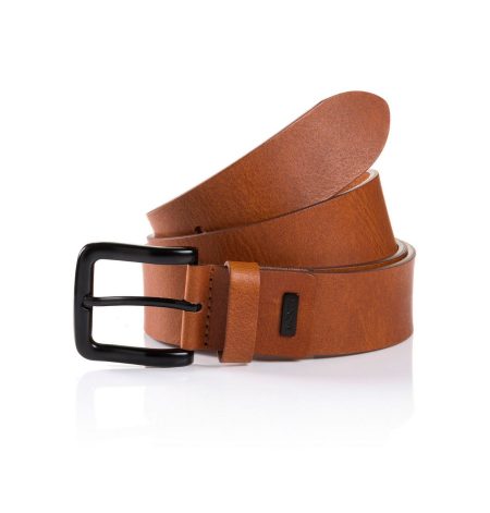 MONTI Leren riem Genova met gekleurde randen