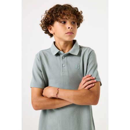 Garcia Poloshirt met logo borduursel voor jongens