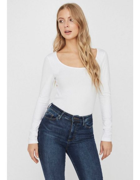 Vero Moda Shirt met lange mouwen VMMAXI gemaakt van biologisch katoen